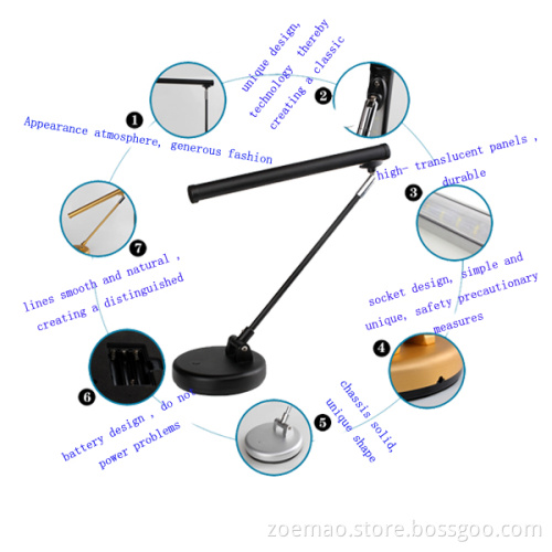 foldable and portable table lamp with special style